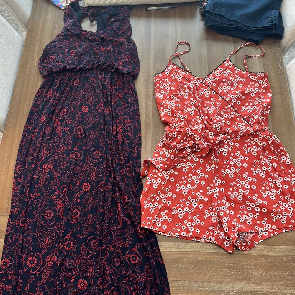 Loft Size Medium Romper & Maxi Dress